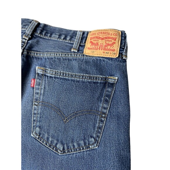 Levi's Other - Levis 505 Jeans Mens Size 40x30 Blue Classic Straight Fit Denim Cotton Durable
